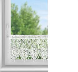 EUROFIRANY Moly vitrázs függöny Fehér 30x150 cm