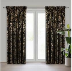 EUROFIRANY Felis bársony sötétítő függöny Fekete 140x270 cm