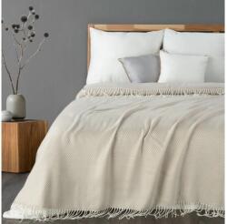 EUROFIRANY Apró mintás akril takaró rojtokkal Bézs 130x170 cm