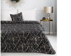 EUROFIRANY Blink4 bársony ágytakaró fényes mintával Fekete 170 x 210 cm