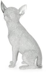 EUROFIRANY Eldo1 kutya szobor Ezüst 16x11x26 cm