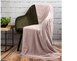 EUROFIRANY Akryl4 takaró puha zsenília anyagból Rózsaszín 130x170 cm