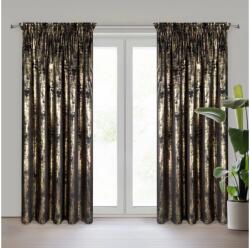 EUROFIRANY Renia bársony sötétítő függöny Fekete 140x270 cm