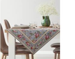 EUROFIRANY Gobelin terítő nyári virágokkal Szürke 100x100 cm +/-5%