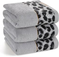 Eurofirany Eva22 minőségi pamut törölköző Ezüst 70x140 cm