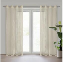 EUROFIRANY Mirella bézs fényáteresztő függöny 140x250 cm