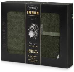 Eurofirany Venus 3Db-os pamut törölköző szett Sötét olíva