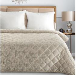 EUROFIRANY Blink6 bársony ágytakaró fényes mintával Krémszín 170 x 210 cm