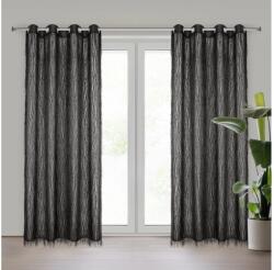 EUROFIRANY Aurora Eva Minge fekete design függöny 140x250 cm