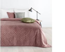 EUROFIRANY Luiz6 bársony ágytakaró fényes márvány hatású mintával Rózsaszín 170x210 cm