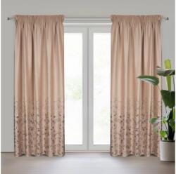 EUROFIRANY Mariela bársony sötétítő függöny Bézs 140x270 cm