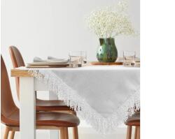 EUROFIRANY Tina prémium terítő bolyhos rojtokkal Fehér 85x85 cm