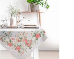 EUROFIRANY Summer12 asztalterítő nyári virágokkal Natúr 90x90 cm