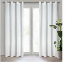 EUROFIRANY Rosa bársony sötétítő függöny Fehér 140x250 cm