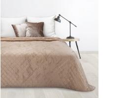 EUROFIRANY Luiz bársony ágytakaró Bézs 220x240 cm