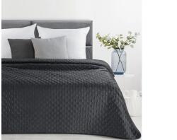 EUROFIRANY Sofia4 bársony ágytakaró Fekete 220 x 240 cm