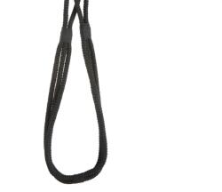 EUROFIRANY Lana egy bojtos függönyelkötő Fekete