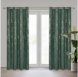 EUROFIRANY Libi mintás dekor függöny Zöld 140x250 cm