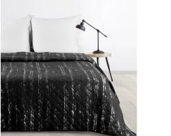 EUROFIRANY Blink1 mikroszálas ágytakaró ezüst fényű mintával Fekete 170x210 cm