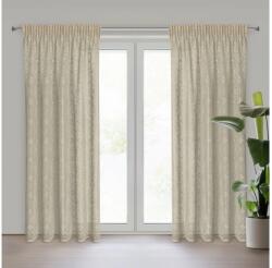 EUROFIRANY Nela vászon függöny Világosbézs 140x270 cm