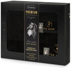 Eurofirany Gaja Eva Minge 3Db-os pamut törölköző szett Fekete