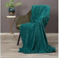 EUROFIRANY Zoe puha plüss pléd Sötét türkiz 150x200 cm