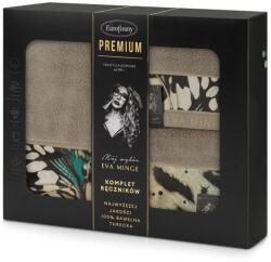 Eurofirany Eva15 3Db-os pamut törölköző szett Bézs