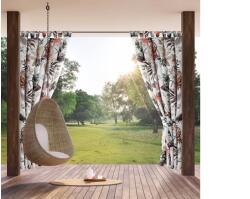 EUROFIRANY Garden21 vízálló kerti függöny elkötővel Fehér 155x220 cm