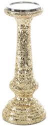Eurofirany Melia üveg gyertyatartó Arany 12x12x31 cm