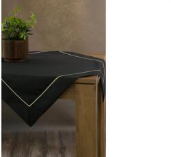 EUROFIRANY Dorita fekete asztalterítő 85x85 cm
