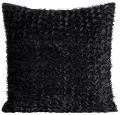 Eurofirany Tiffany mohér díszes párnahuzat sifon anyagból Fekete 45x45 cm