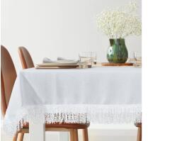 EUROFIRANY Tina prémium terítő bolyhos rojtokkal Fehér 140x220 cm