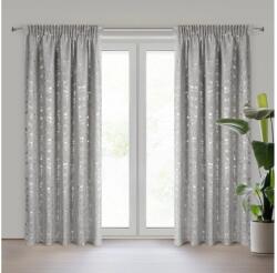 EUROFIRANY Ines öko stílusú sötétítő függöny Ezüst 140x270 cm