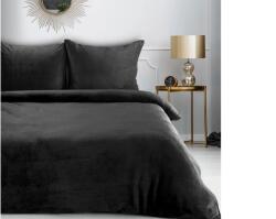 Eurofirany Flano2 puha ágyneműhuzat Fekete 220x200 cm - 70x80 cm 2db