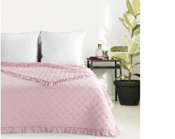 EUROFIRANY Vanesa mikroszálas ágytakaró Púder rózsaszín 220 x 240 cm