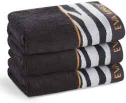 Eurofirany Eva22 minőségi pamut törölköző Fekete 30x50 cm