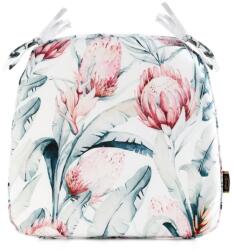 Eurofirany Garden32 kerti székpárna vízálló anyagból Fehér 40x38x4 cm