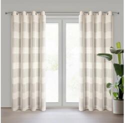 EUROFIRANY Agata csíkos bézs dekor függöny 140x250 cm