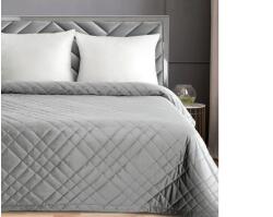 EUROFIRANY Ria6 bársony ágytakaró Ezüst 200 x 220 cm