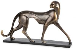 EUROFIRANY Madox sétáló gepárd díszfigura Acélszürke 37x7x22 cm