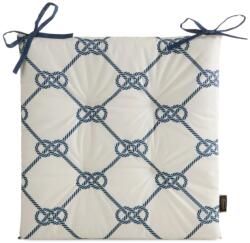 Eurofirany Garden17 kerti székpárna vízálló anyagból tengerész Fehér 43x43 cm