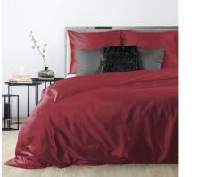 Eurofirany Dina egyszínű pamut-szatén ágyneműhuzat Bordó 220x200 cm - 70x80 cm 2db