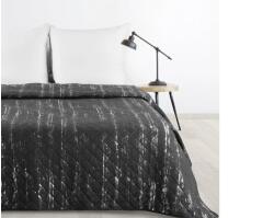 EUROFIRANY Blink1 mikroszálas ágytakaró ezüst fényű mintával Grafit 200x220 cm