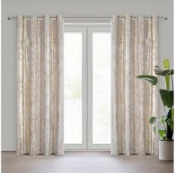 EUROFIRANY Sofi bársony sötétítő függöny Krémszín 135x250 cm