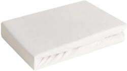 EUROFIRANY Jersey3 pamut gumis lepedő Krémszín 240x220 cm + 30 cm