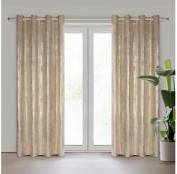 EUROFIRANY Renia bársony sötétítő függöny Bézs 140x250 cm