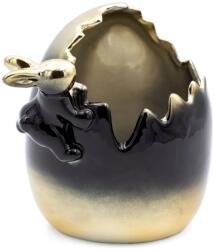 EUROFIRANY Fekete-arany húsvéti dekoráció Fekete 15x11x14 cm