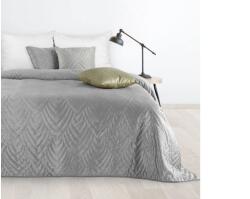 EUROFIRANY Luiz6 bársony ágytakaró fényes márvány hatású mintával Ezüst 170x210 cm