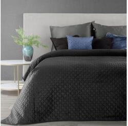EUROFIRANY Dimon bársony ágytakaró Fekete 200 x 220 cm