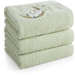 Eurofirany Baby74 macis kapucnis törölköző Menta 100x100 cm